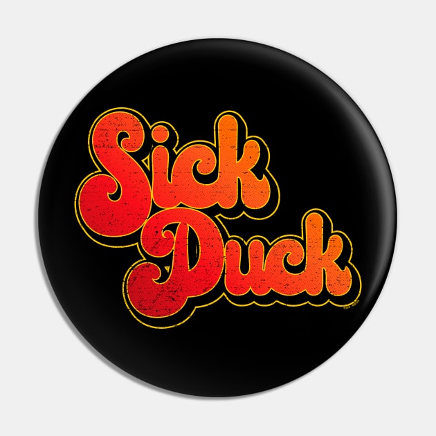 Sick Duck - Red Pin by Roufxis