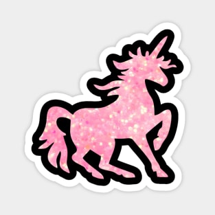 Pink Glitter Unicorn Magnet