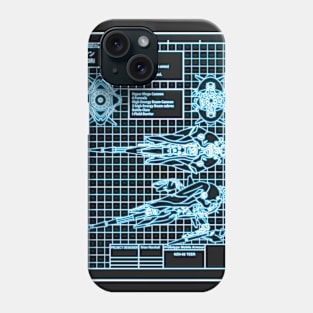 Gundam Hyper Mega Cannon - Tron Line Phone Case