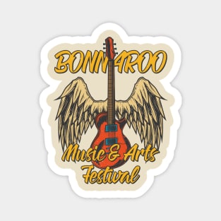 Bonnaroo Winged Guitar Magnet