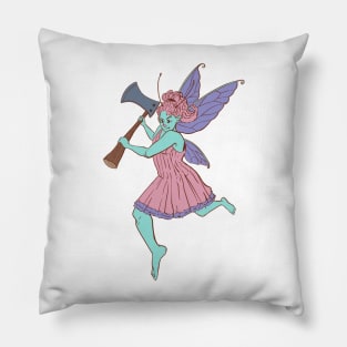 Action Fairy with an Axe Pillow
