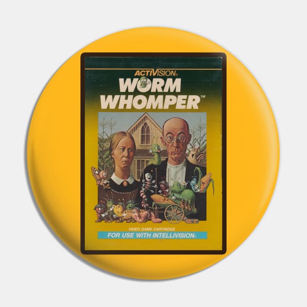 Worm Whomper Pin by PapaPete