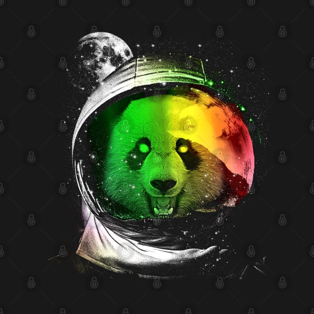 Astronaut Panda by clingcling