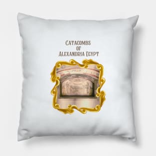 The catacombs of Alexandria Pillow