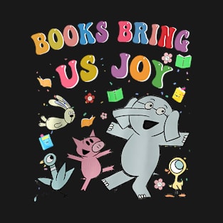 Read Book Cute School Teacher Librarian Elephant Pigeon T-Shirt