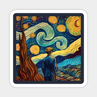 Illustrations inspired by Vincent van Gogh Magnet