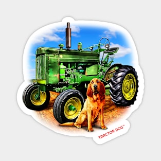 Tractor and Dog Magnet