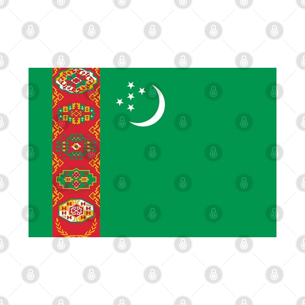 Turkmenistan flag by MAGICLAMB