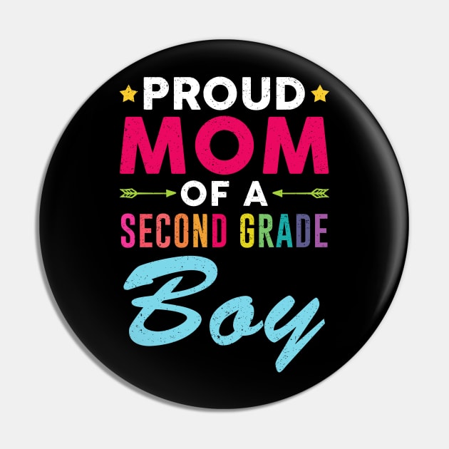 Proud Mom Of A Second grade Boy Back To School Pin by kateeleone97023