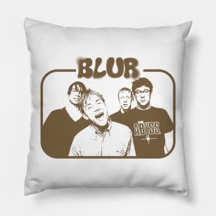 blur - retro vintage Pillow