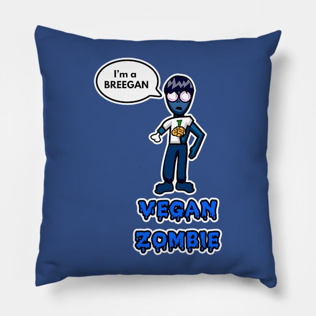 Vegan Zombie Pillow by Reasons to be random