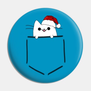 Christmas pocket cat Pin