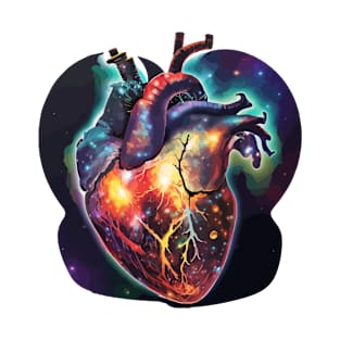 Anatomical heart galaxies T-Shirt