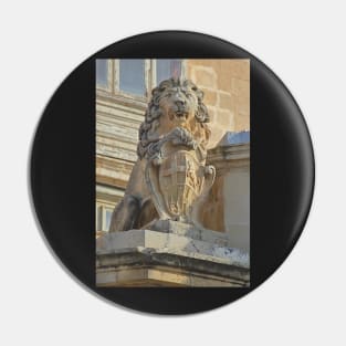 Rampant Lion with Shield, Valletta, Malta Pin