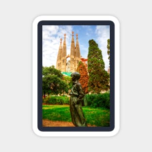 The Basilica De La Sagrada Familia Magnet