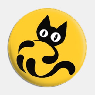 Black Cat Pin