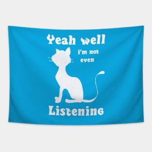 Funny Cute Cat Lovers Memes Tapestry