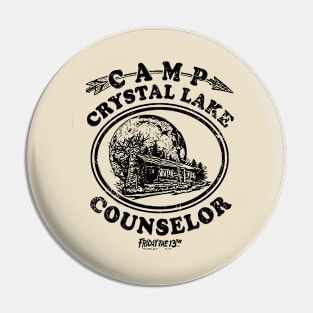 Vintage Camp Cristal Lake Counselor // Friday The 13th Pin