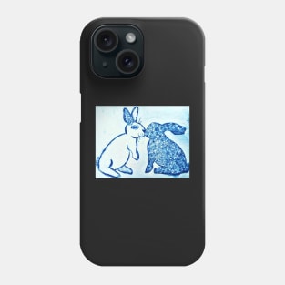 Sweet Kissing Bunnies Phone Case