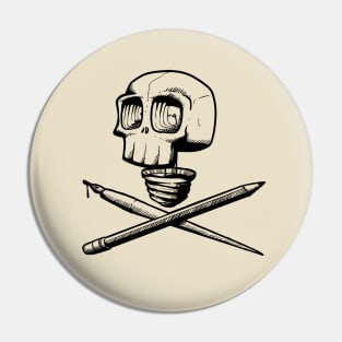 Creative skull idea - Black Pin