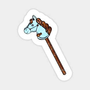 Blue Stick Horse Magnet