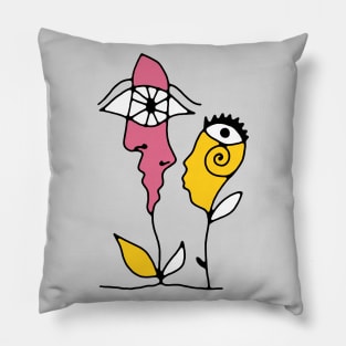 face flowers Pillow