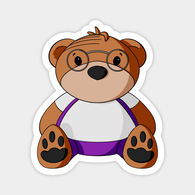 Grandpa Teddy Bear Magnet by Alisha Ober Designs