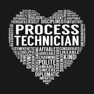 Process Technician Heart T-Shirt