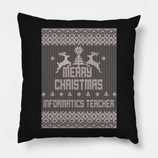 Merry Christmas INFORMATICS TEACHER Pillow