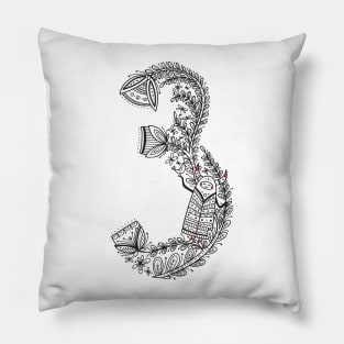 Three (Buu&Luu Alphabet) Pillow