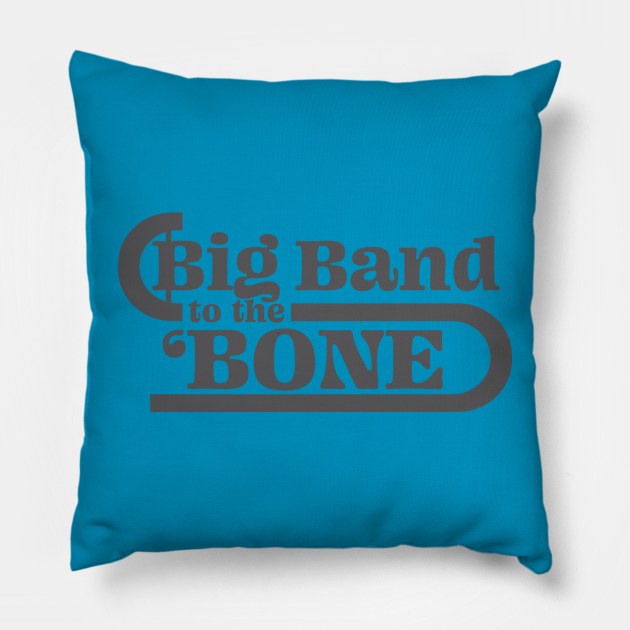 Big Band Trombone Player Tee Pillow by Tony’s T Shop
