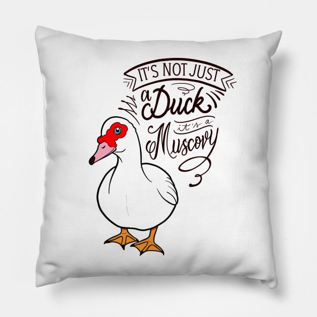 It’s not just a duck, it’s a Muscovy Pillow by Jurassic Ink