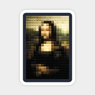 mona lisa lego Magnet