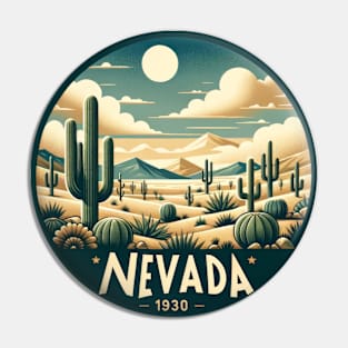 Vintage Nevada Desert 1930 Sticker Pin