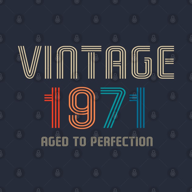 Vintage 1971 Aged to Perfection 50th birthday gift by Salt88