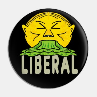 Anti Liberal Vomit Pin