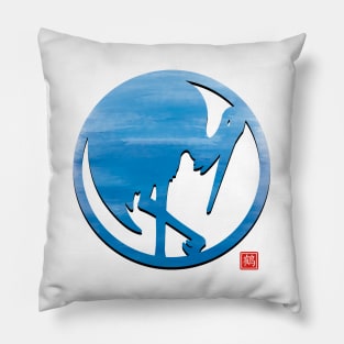 Mon Crane Pillow