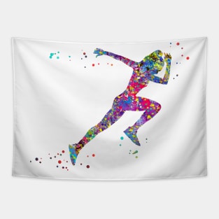 Female runner Tapestry