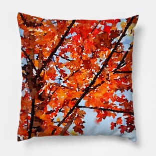 Autumn Watercolor Pillow