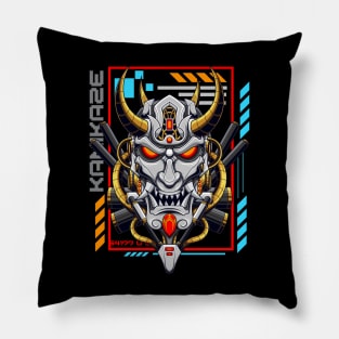 Japanese Oni Mecha 9.2 Pillow