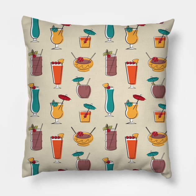 Cocktail Time Pillow by Lunamis