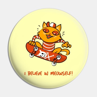 cat believes in meowself funny cat! Pin