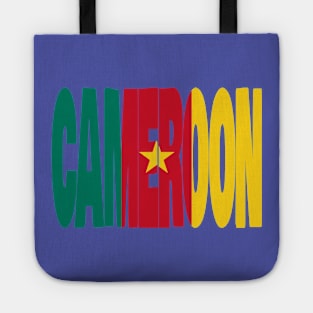 Cameroon flag stencil Tote