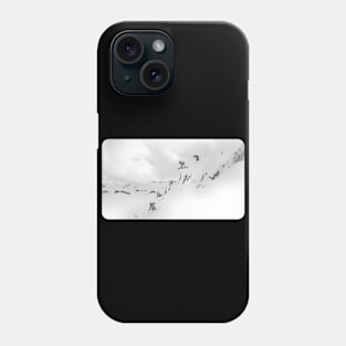 Snowboarder Dropping Cliff Phone Case