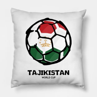 Tajikistan Football Country Flag Pillow