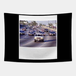 Oj Broncoo Chase Tapestry