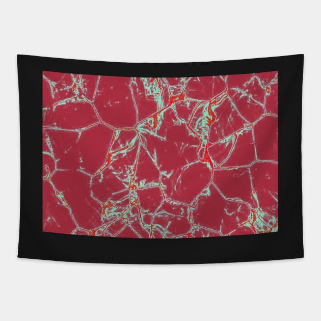 Red Volcanic Rock Tapestry by AbundanceSeed