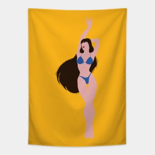 Dancing Brunette Tapestry