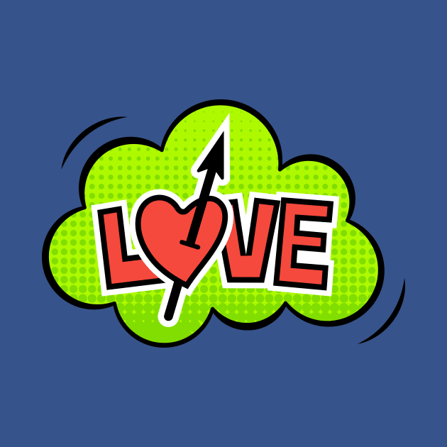 Love Heart And Arrow by JunkyDotCom