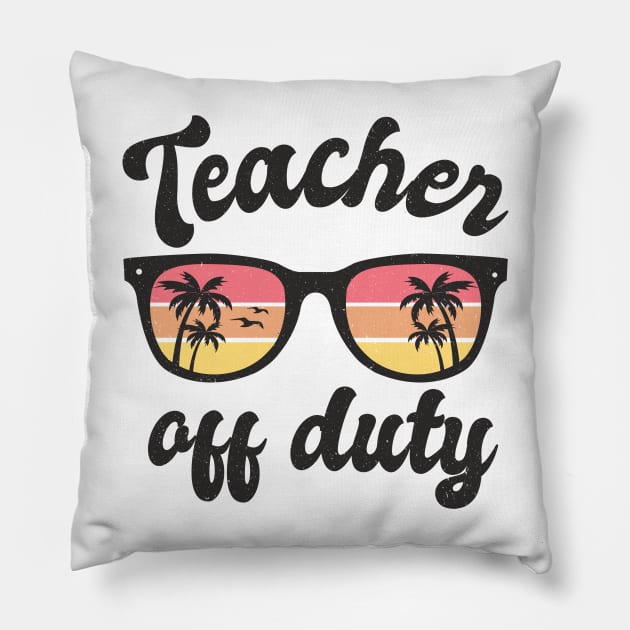 teacher off duty Pillow by Folke Fan Cv